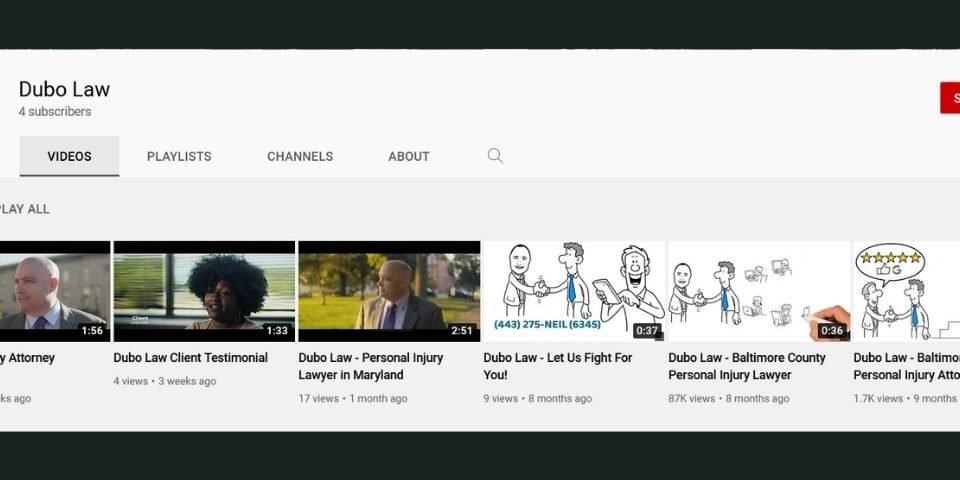 Dubo Law YouTube channel